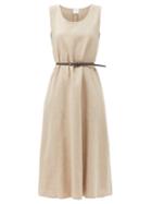 Matchesfashion.com Max Mara Leisure - Nettuno Dress - Womens - Dark Beige