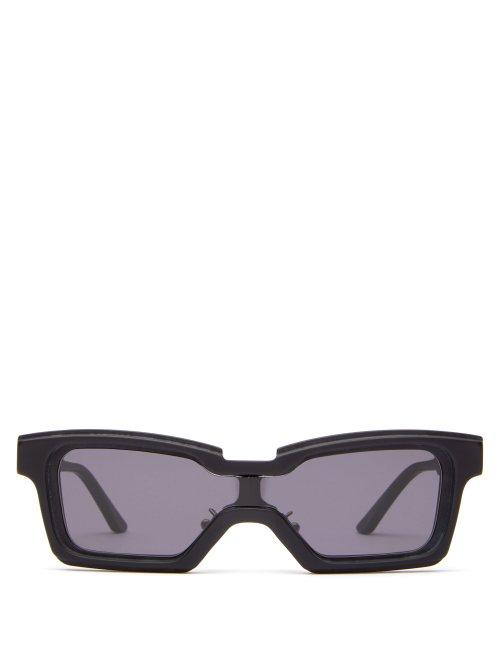 Matchesfashion.com Kuboraum - E10 Square Acetate Sunglasses - Mens - Black