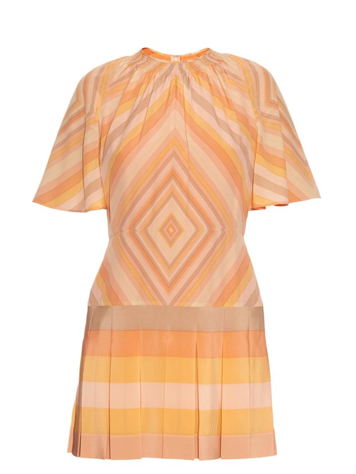 Valentino Native Couture 1975-print Silk-crepe Playsuit