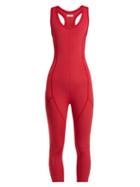 Matchesfashion.com Fendi - Perforated Jumpsuit - Womens - Red