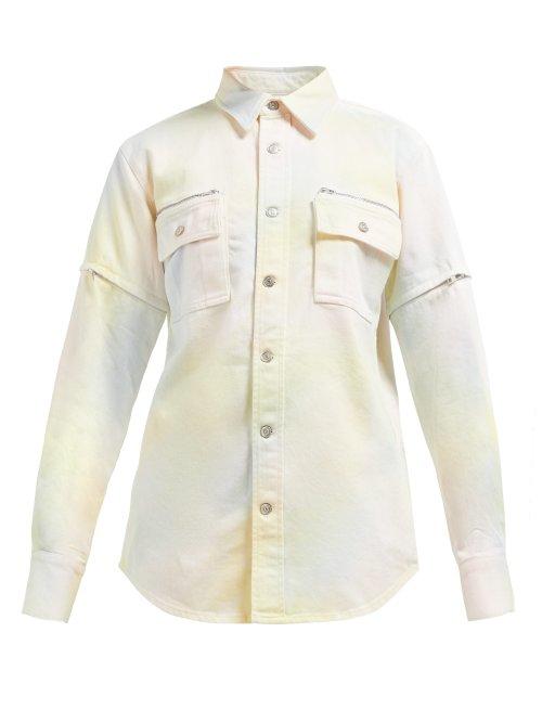 Matchesfashion.com Ganni - Tie Dye Adjustable Sleeve Denim Shirt - Womens - Multi