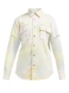 Matchesfashion.com Ganni - Tie Dye Adjustable Sleeve Denim Shirt - Womens - Multi
