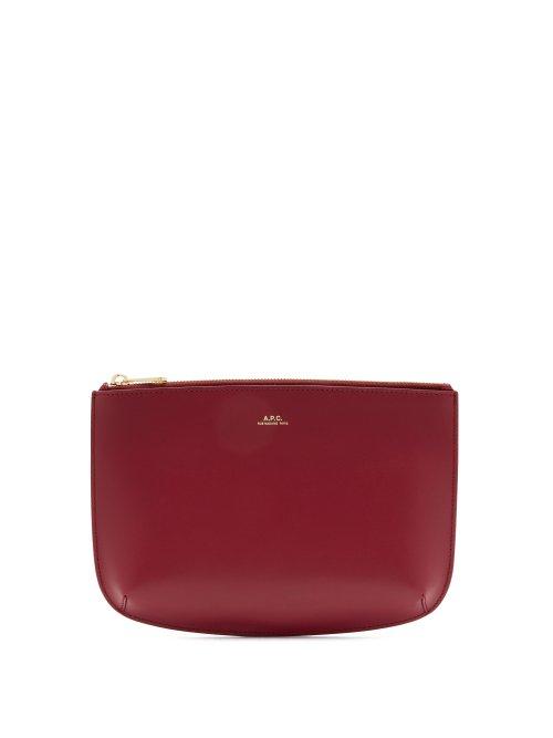 Matchesfashion.com A.p.c. - Sarah Leather Pouch - Womens - Fuchsia
