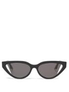 Fendi - Fendi Way Cat-eye Acetate Sunglasses - Womens - Black