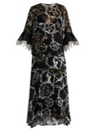 Preen By Thornton Bregazzi Adora Pentacle-print Devor Dress