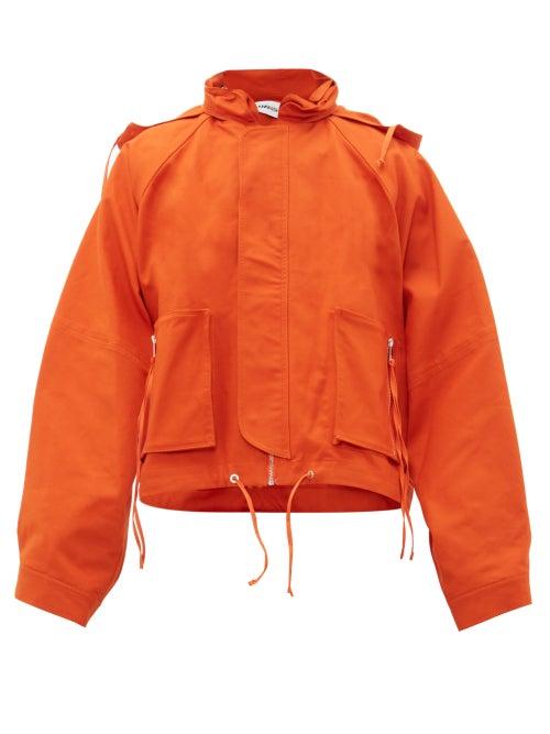 Matchesfashion.com Ambush - Oversized Cotton-canvas Jacket - Mens - Orange