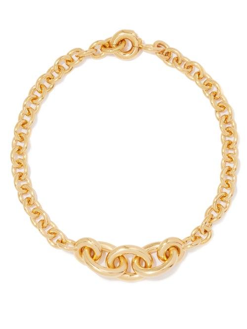 Saint Laurent - Chain-link Necklace - Womens - Gold