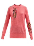 Ladies Rtw Christopher Kane - Sequinned Mohair-blend Sweater - Womens - Pink