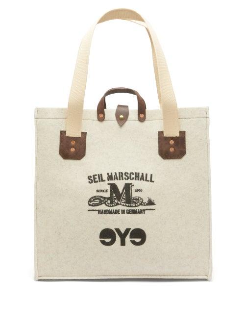Matchesfashion.com Junya Watanabe - X Seil Marschall Wool Tote Bag - Mens - Cream
