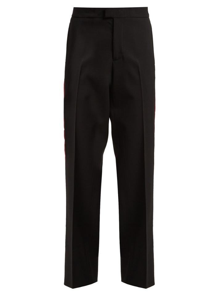 Wales Bonner Side-stripe Stretch-wool Trousers