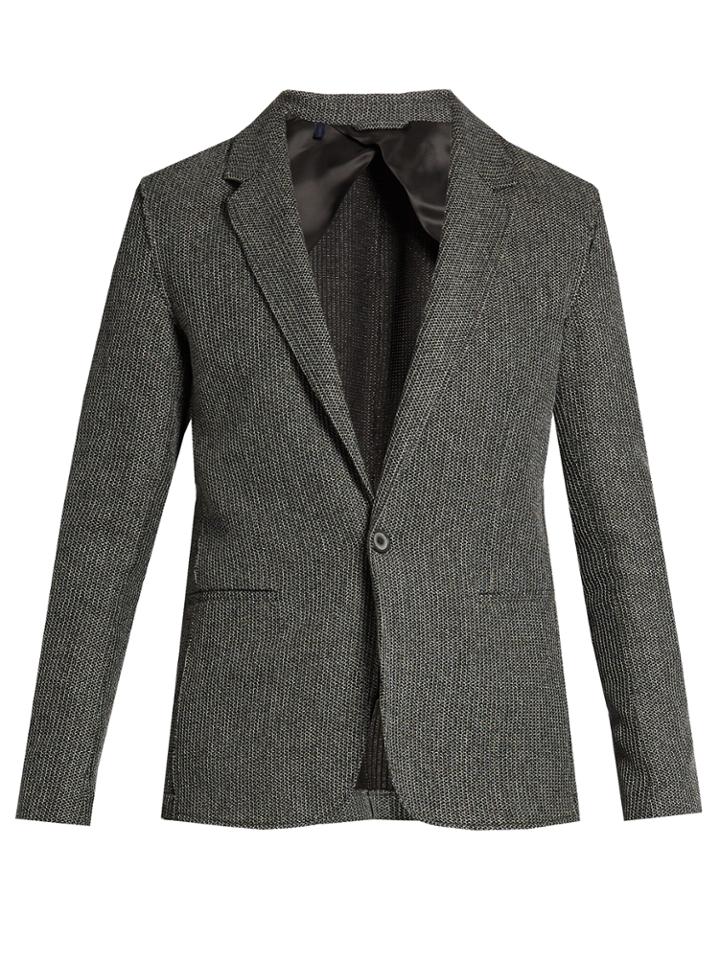 Lanvin Notch-lapel Cotton-knit Blazer