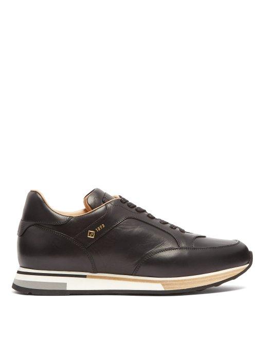 Matchesfashion.com Dunhill - Duke Low Top Leather Trainers - Mens - Black