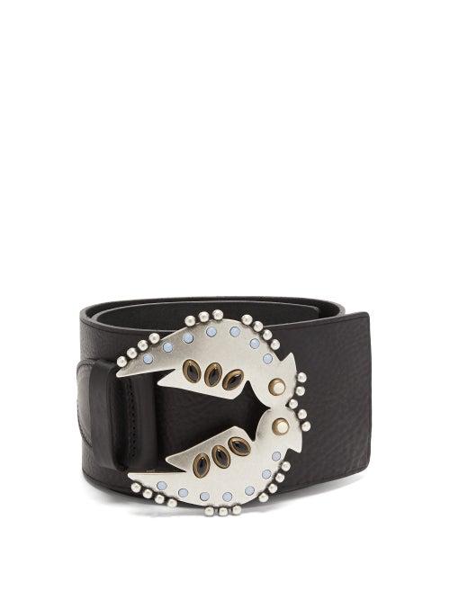 Matchesfashion.com Isabel Marant - Yona Studded Leather Belt - Womens - Black