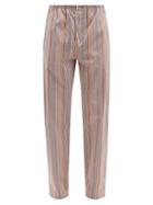 Mens Basics Paul Smith - Signature Stripe Cotton Pyjama Trousers - Mens - Multi