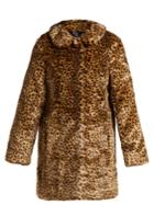 Hvn Courtney Leopard-print Faux Fur Coat