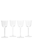 Unisex Homeware Serax - X Ann Demeulemeester Set Of Four Wine Glasses - Clear