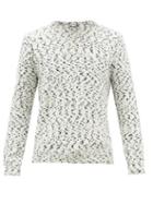 Matchesfashion.com A.p.c. - Tino Speckled Cotton Sweater - Mens - Blue White