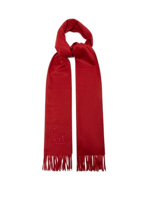 Max Mara - Cashmere Scarf - Womens - Dark Red
