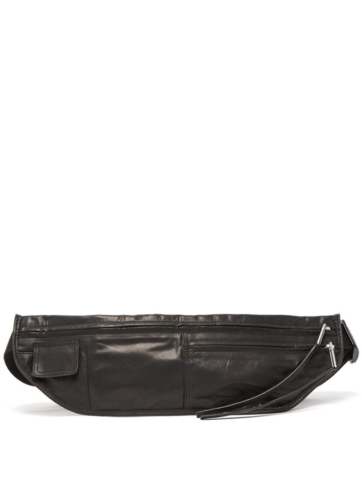 Rick Owens Zipped Leather Belt Bag