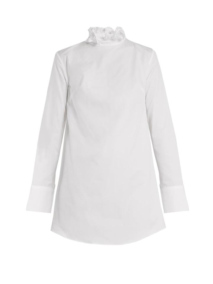 Cecilie Bahnsen Netti Frilled-neckline Cotton Dress