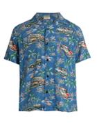 Saint Laurent Hawaiian Car-print Shirt