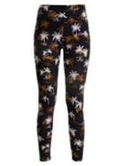 Matchesfashion.com The Upside - Acapulco Tree Print Performance Leggings - Womens - Indigo