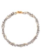Marni - Crystal-embellished Braided-linen Necklace - Womens - Crystal