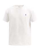 Mens Rtw Polo Ralph Lauren - Logo-embroidered Cotton-jersey T-shirt - Mens - White