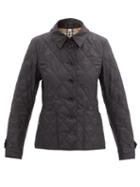 Matchesfashion.com Burberry - Diamond-quilted Jacket - Womens - Black