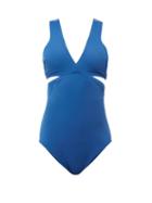 Matchesfashion.com Araks - Ursa Cut Out Swimsuit - Womens - Blue