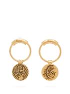 Matchesfashion.com Chlo - Emoji Coin Charm Earrings - Womens - Gold