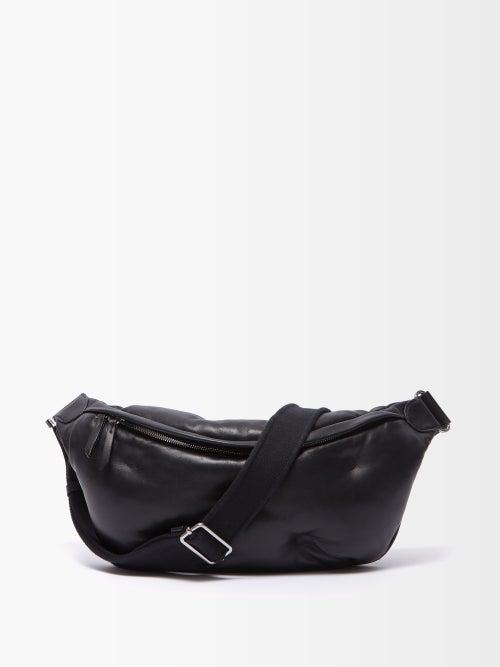 Maison Margiela - Glam Slam Leather Belt Bag - Mens - Black