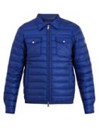 Matchesfashion.com Moncler - Terence Down Padded Biker Jacket - Mens - Blue