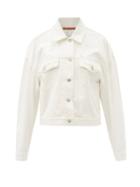 Matchesfashion.com Acne Studios - Cropped Denim Jacket - Womens - Cream