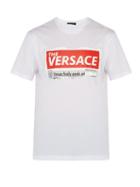 Matchesfashion.com Versace - Tabloid Printed Cotton T Shirt - Mens - White