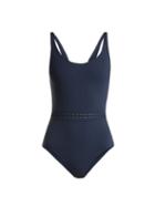 Matchesfashion.com Eres - Blurry Scoop Back Swimsuit - Womens - Navy