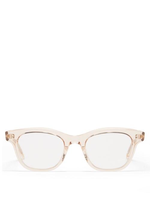 Matchesfashion.com Garrett Leight - Glyndon Square Acetate Glasses - Womens - Pink