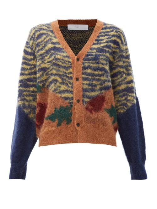Matchesfashion.com Toga - Animal Print Jacquard Cardigan - Womens - Multi
