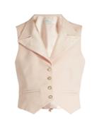 Hillier Bartley Peak-lapel Wool And Silk-blend Waistcoat