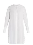 Isabel Marant Minea Crochet-trim Collarless Shirt