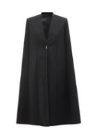 Ladies Rtw Givenchy - Wool And Mohair-blend Twill Cape - Womens - Black