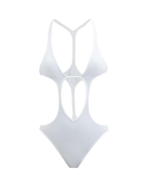 Rick Owens - Fog Cutout Swimsuit - Womens - White
