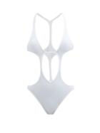 Rick Owens - Fog Cutout Swimsuit - Womens - White