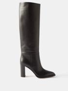 Gianvito Rossi - Kerolyn 85 Leather Knee-high Boots - Womens - Black