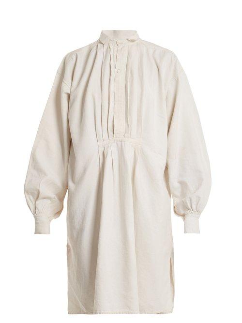 Matchesfashion.com Kilometre Paris - Cayo Levisa Embroidered Linen Shirtdress - Womens - Multi