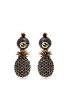 Gucci Pineapple Crystal-embellished Earrings