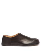 Ladies Shoes Maison Margiela - Tabi Split-toe Leather Flats - Womens - Black