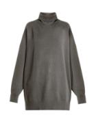 Matchesfashion.com Raey - Split Side Roll Neck Cashmere Sweater - Womens - Grey