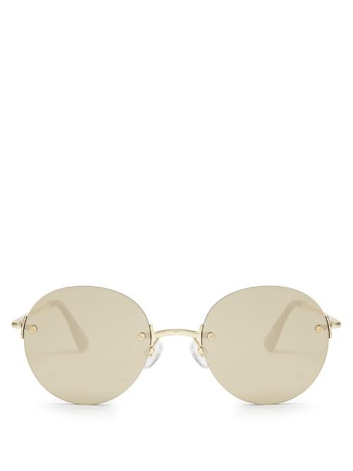 Le Specs Bodoozle Round-frame Sunglasses