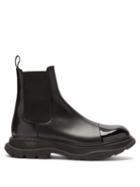 Matchesfashion.com Alexander Mcqueen - Chunky-sole Leather Chelsea Boots - Mens - Black
